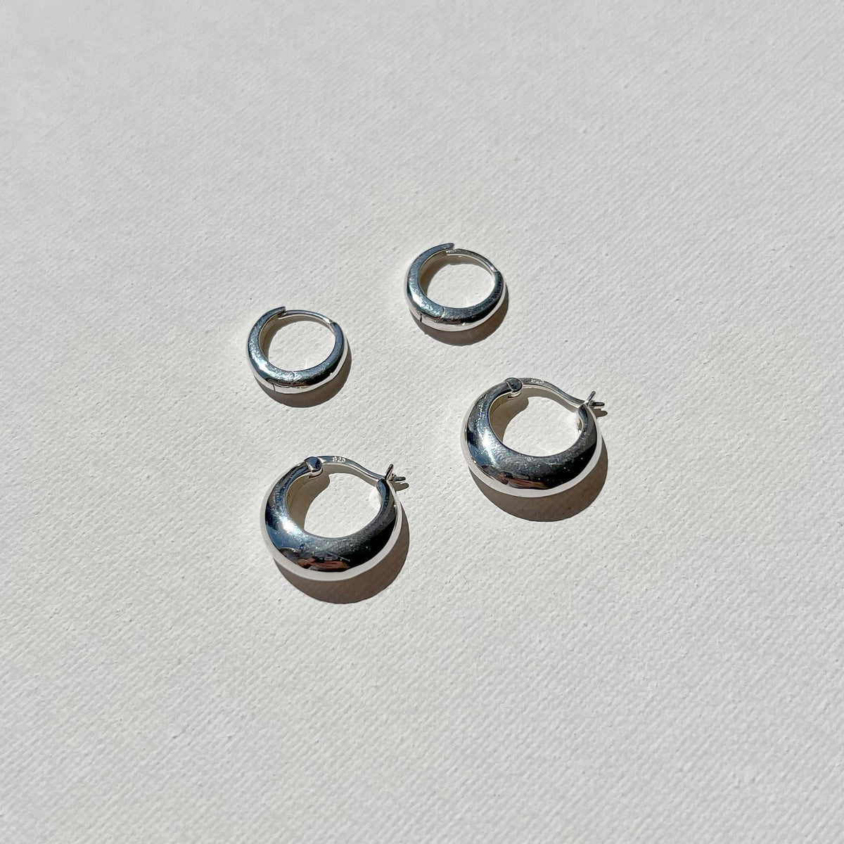 Positano Hoops - Silver