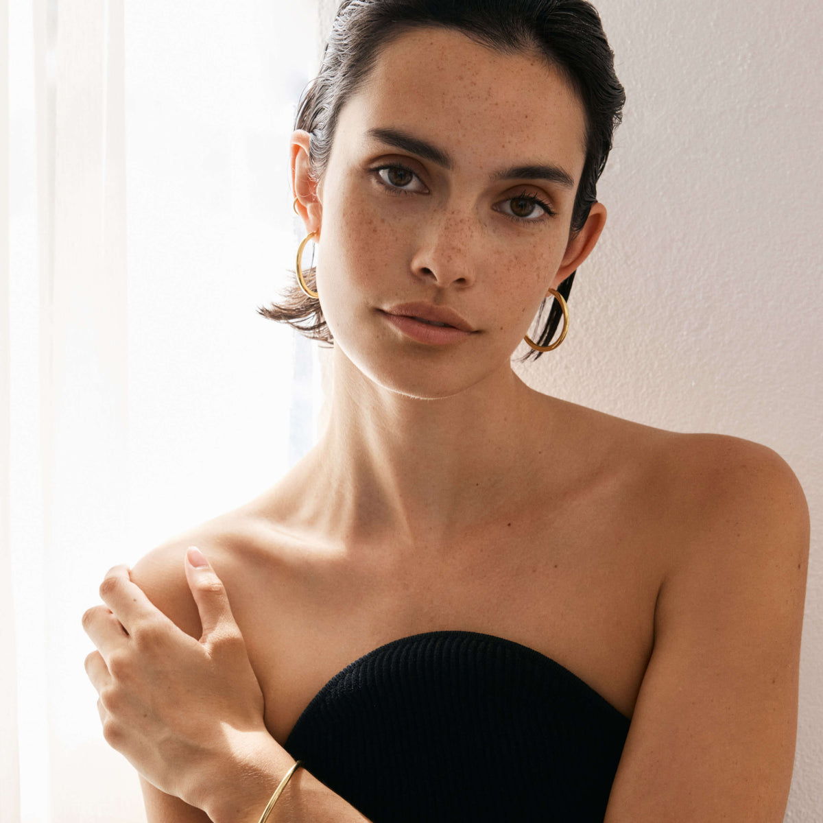 Classic Hoops Large - Gold