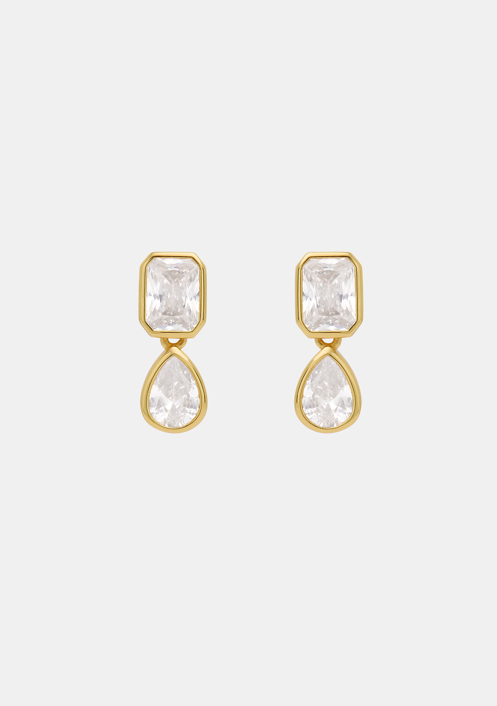 Lineaire Drop Earrings - Gold
