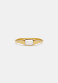 Lineaire Signet Ring - Gold