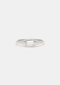 Lineaire Signet Ring - Silver