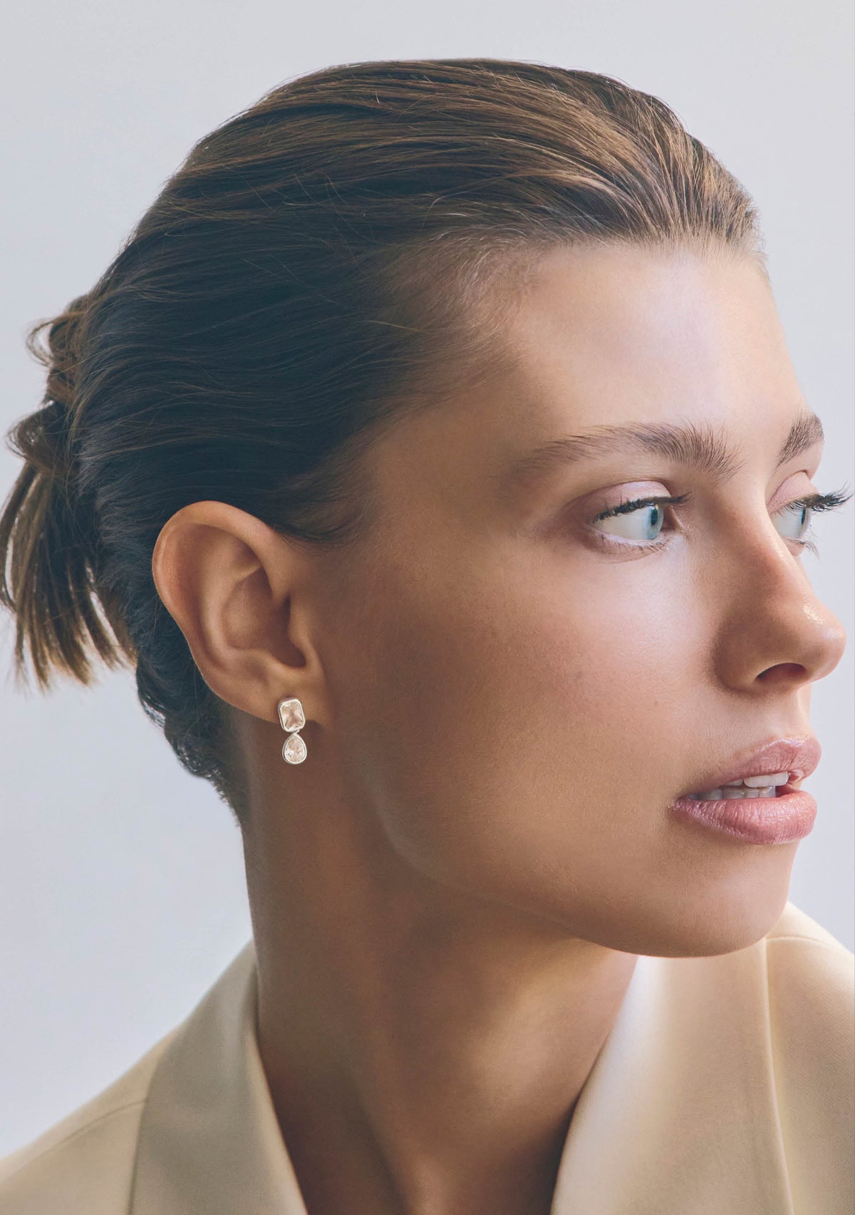 Lineaire Drop Earrings - Silver