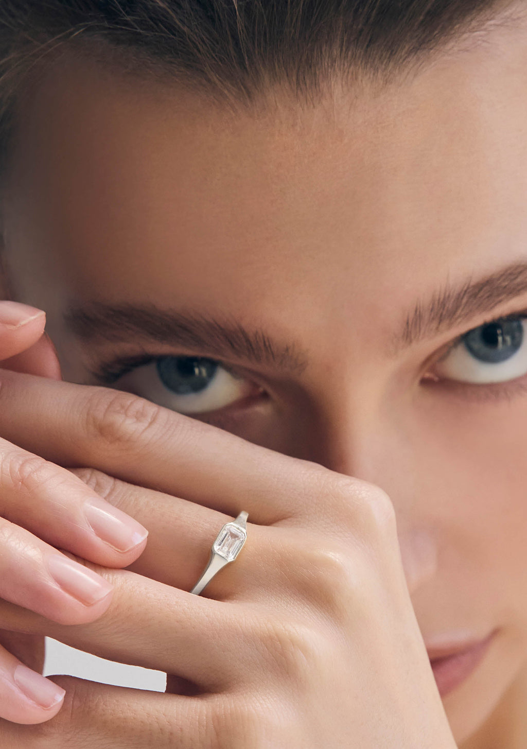 Lineaire Signet Ring - Silver