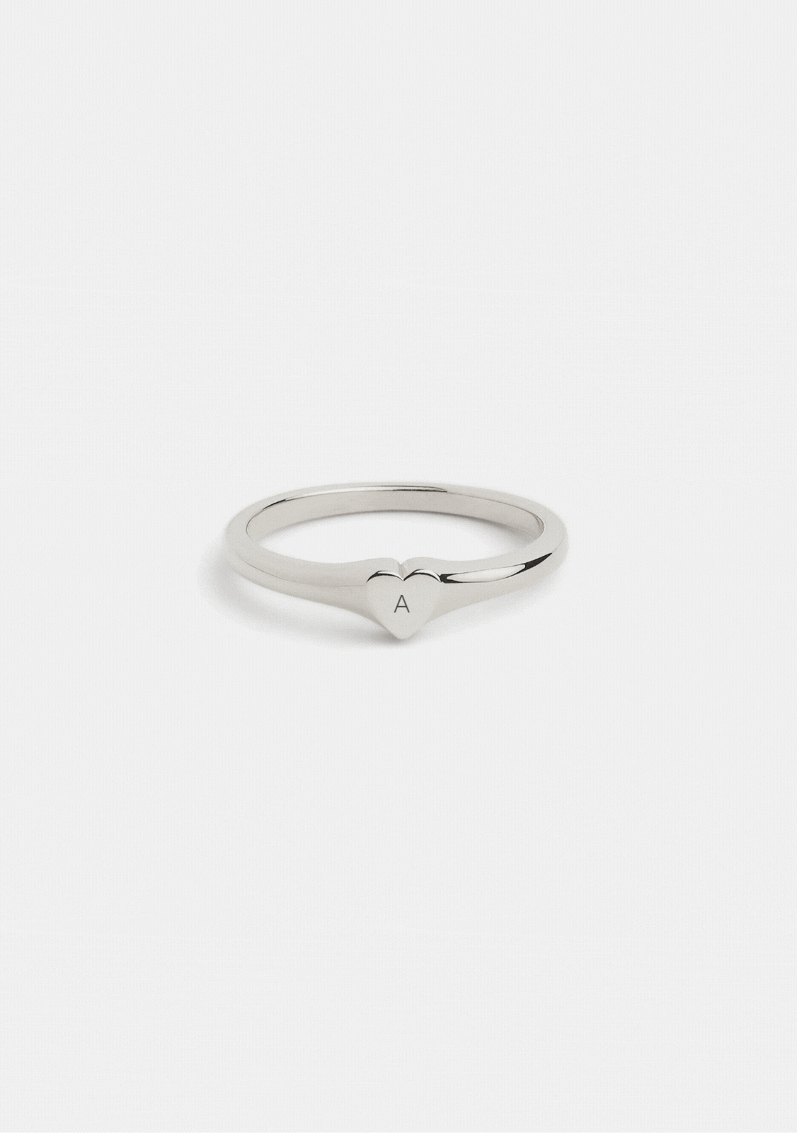 Love Letter Signet Ring - Silver