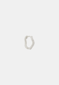 Luna Wave Huggie - Single - Silver