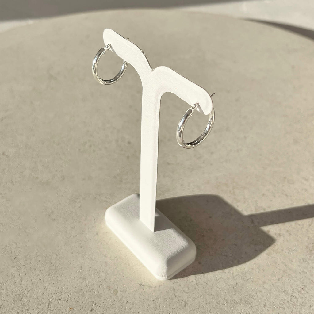 Classic Hoops Medium - Silver