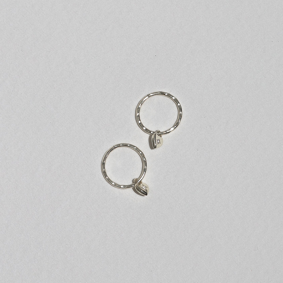 Mini Heart Charm - Single - Silver