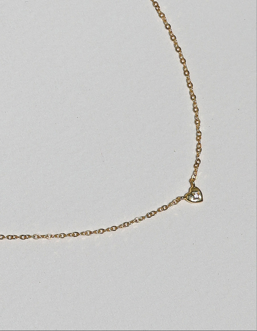Mini Heart Necklace - Gold