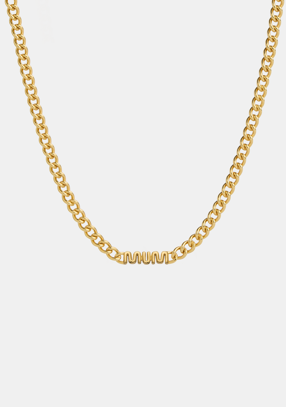 MUM Chain Necklace - Gold