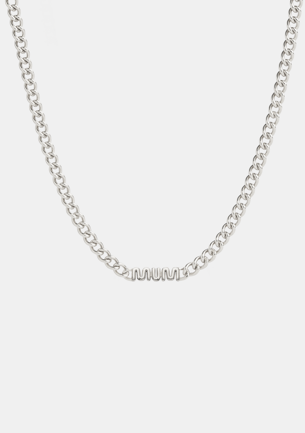 MUM Chain Necklace - Silver