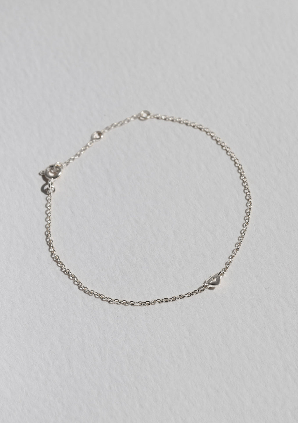 Mini Heart Bracelet - Silver