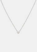 Mini Heart Necklace - Silver