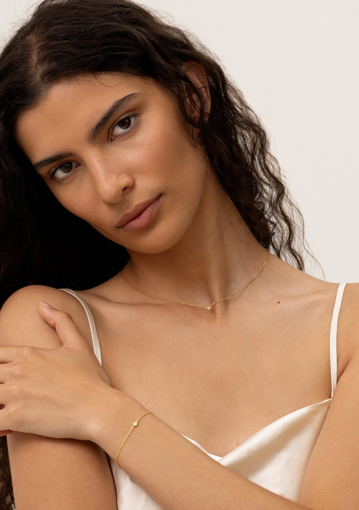 Mini Heart Bracelet - Gold