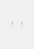 Mini Pearl Charms - Pair - Silver