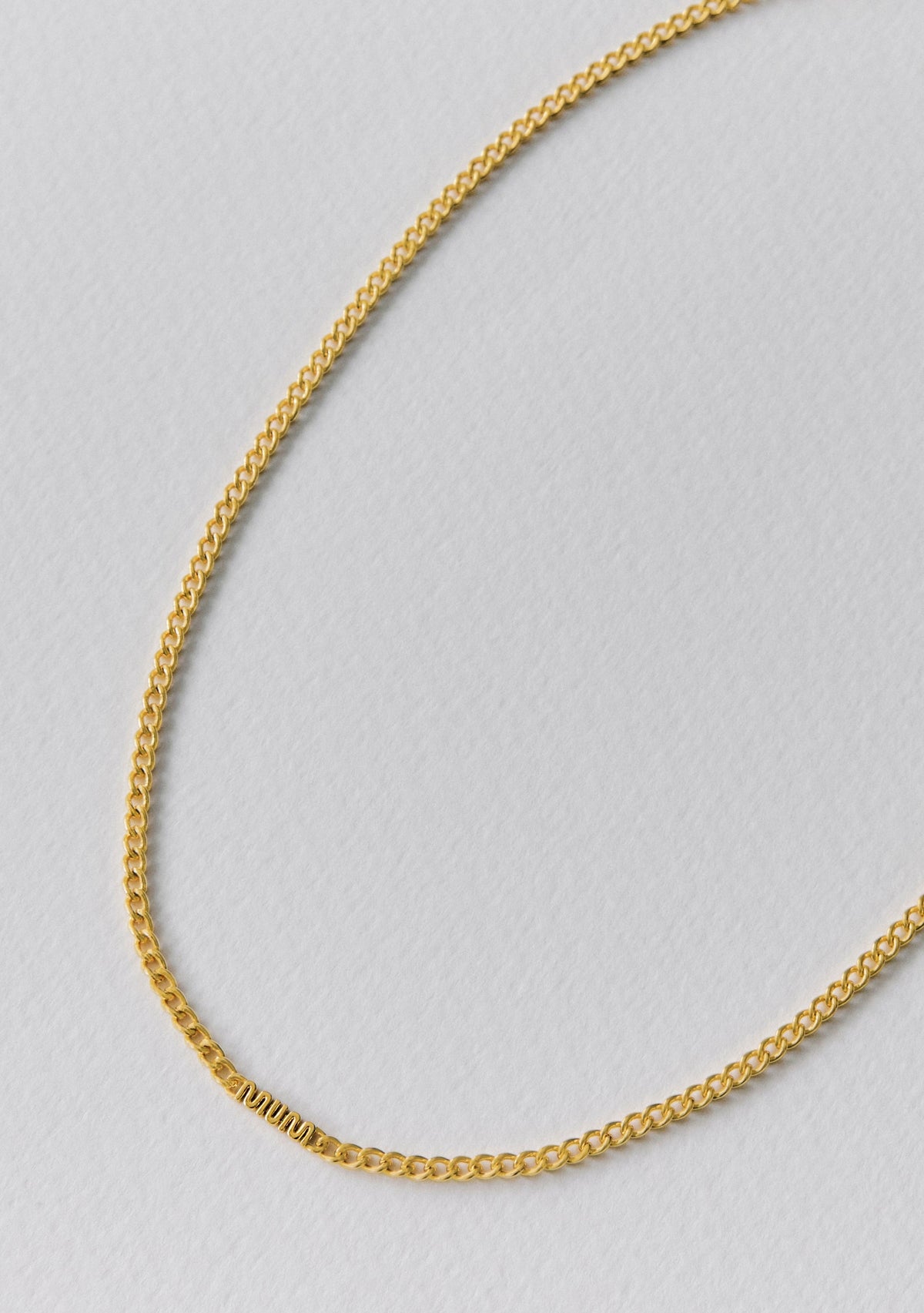 MUM Chain Necklace - Gold