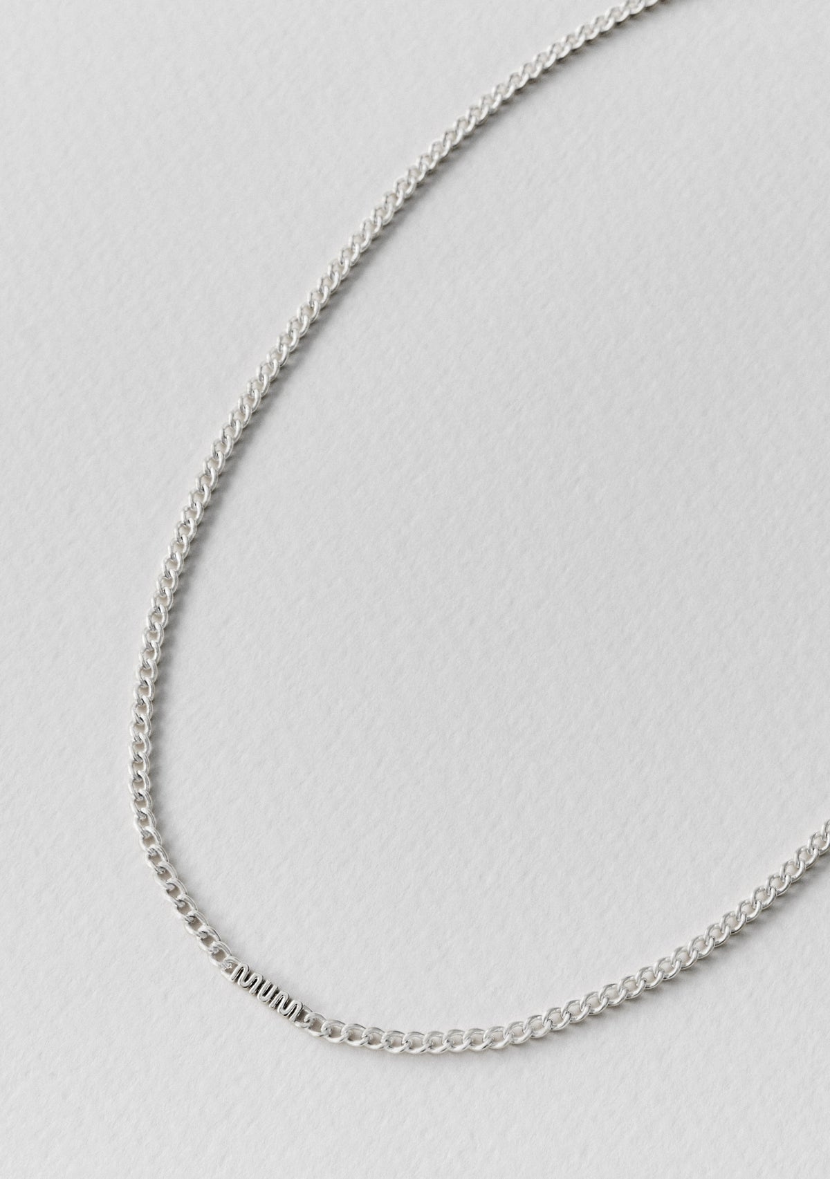MUM Chain Necklace - Silver
