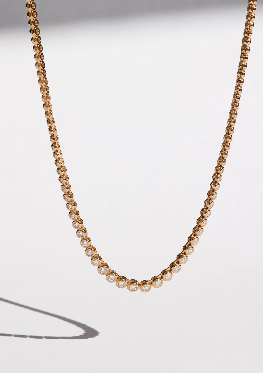 Crescendo Tennis Necklace - Gold