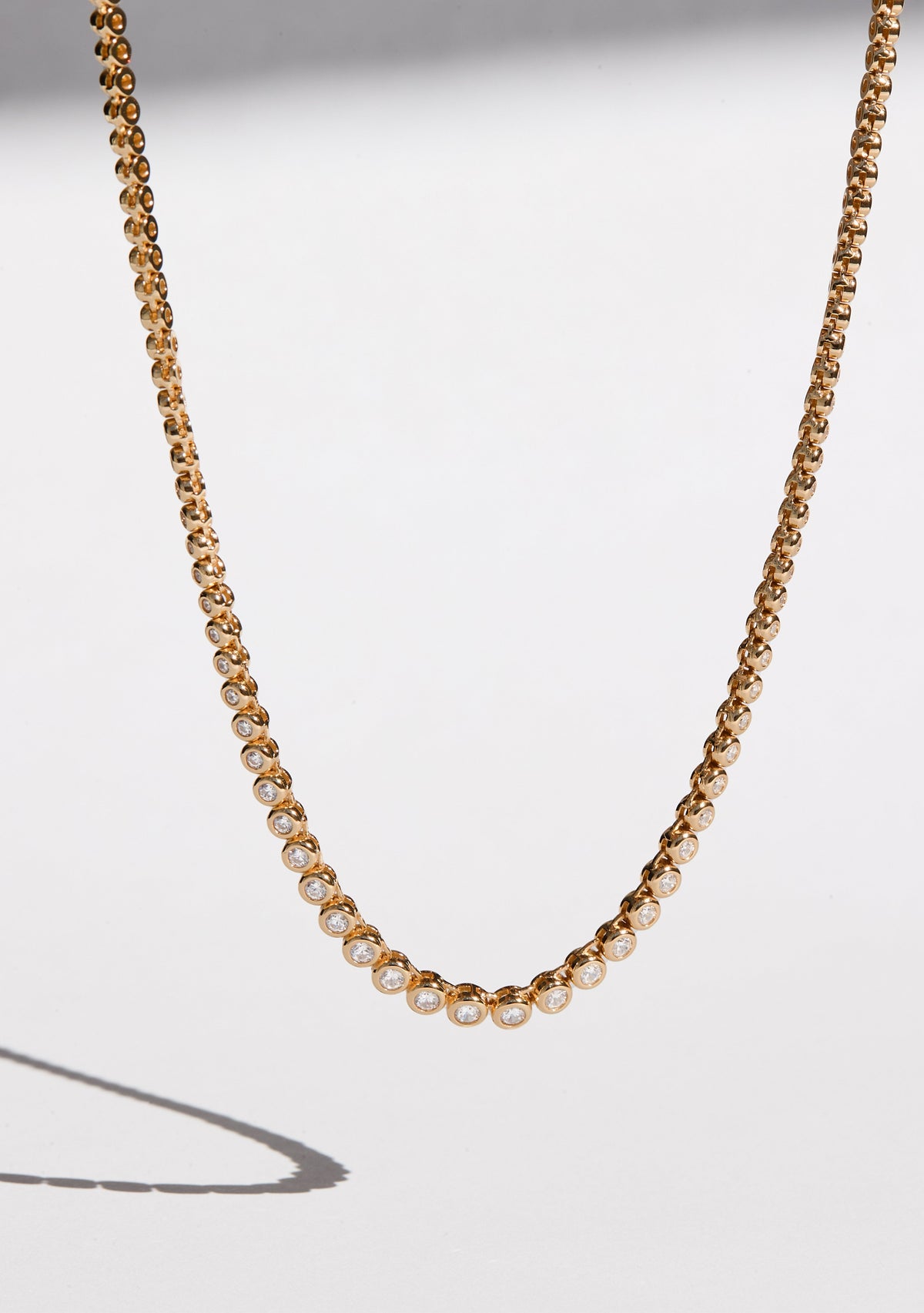 Crescendo Tennis Necklace - Gold