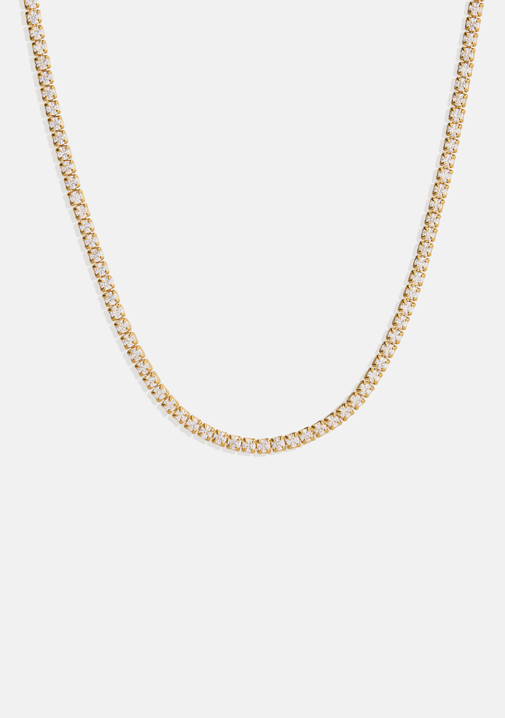 Palais Fine Tennis Necklace - Gold