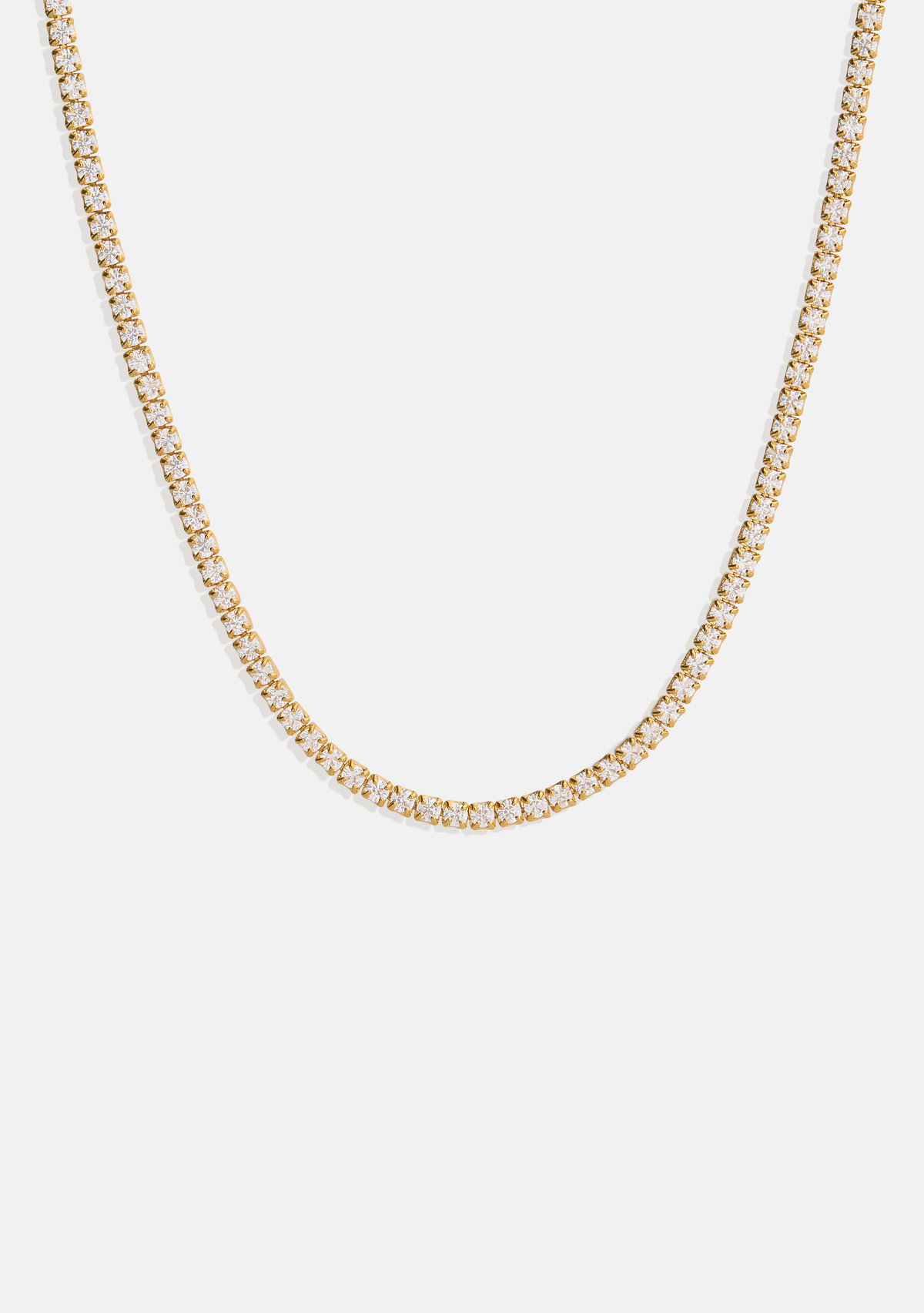 Palais Fine Tennis Necklace - Gold