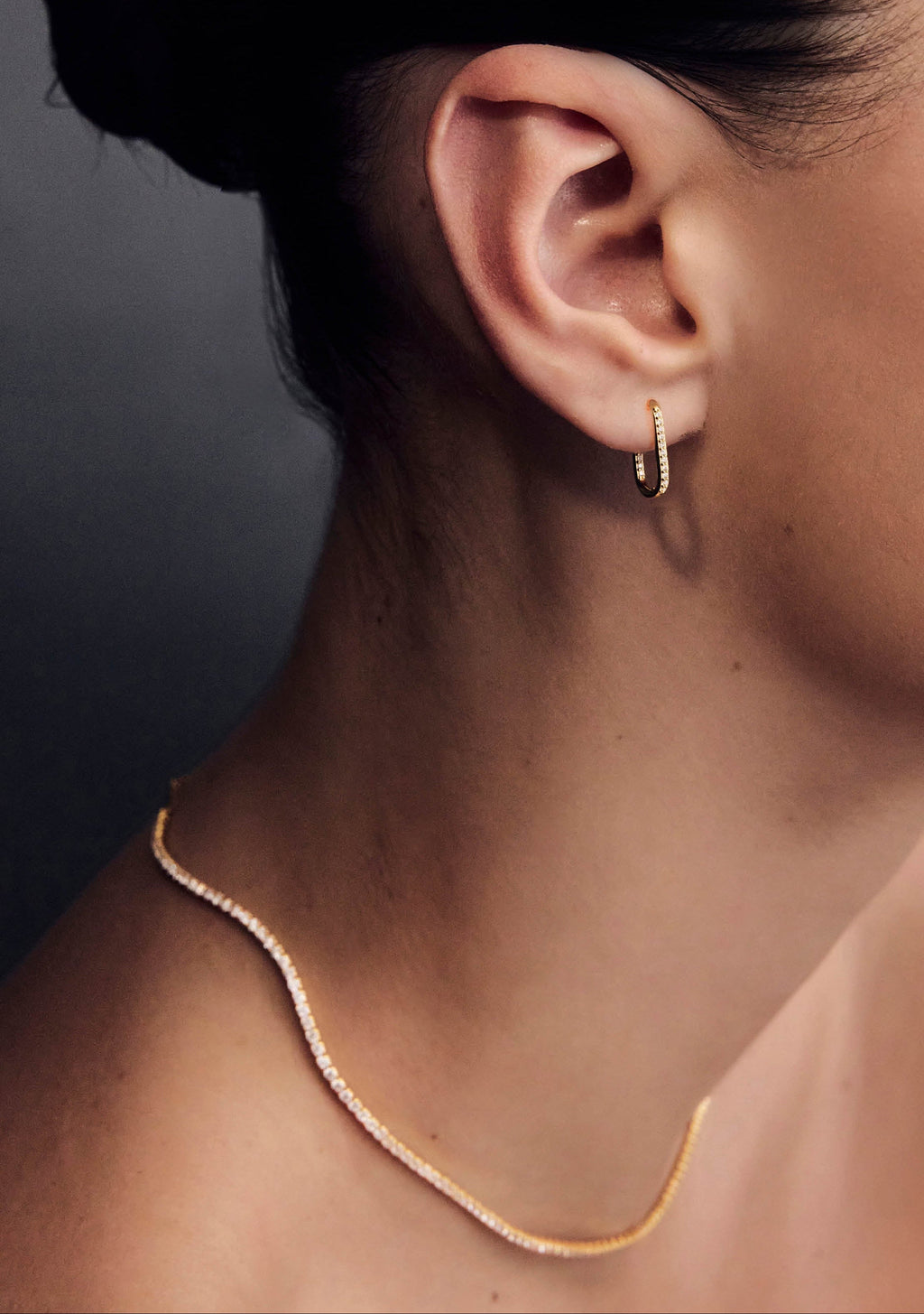 Palais Fine Tennis Necklace - Gold