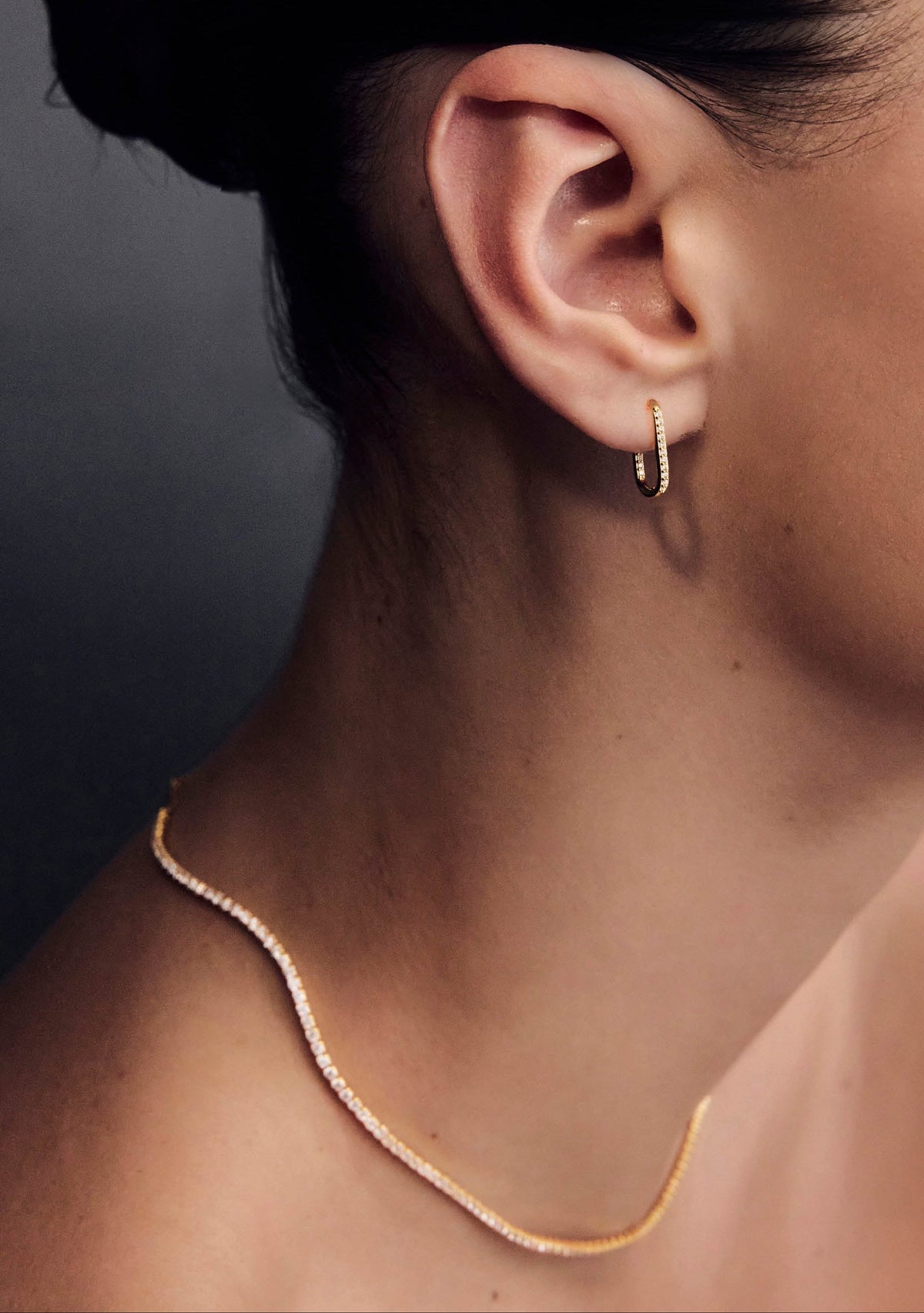 Palais Fine Tennis Necklace - Gold