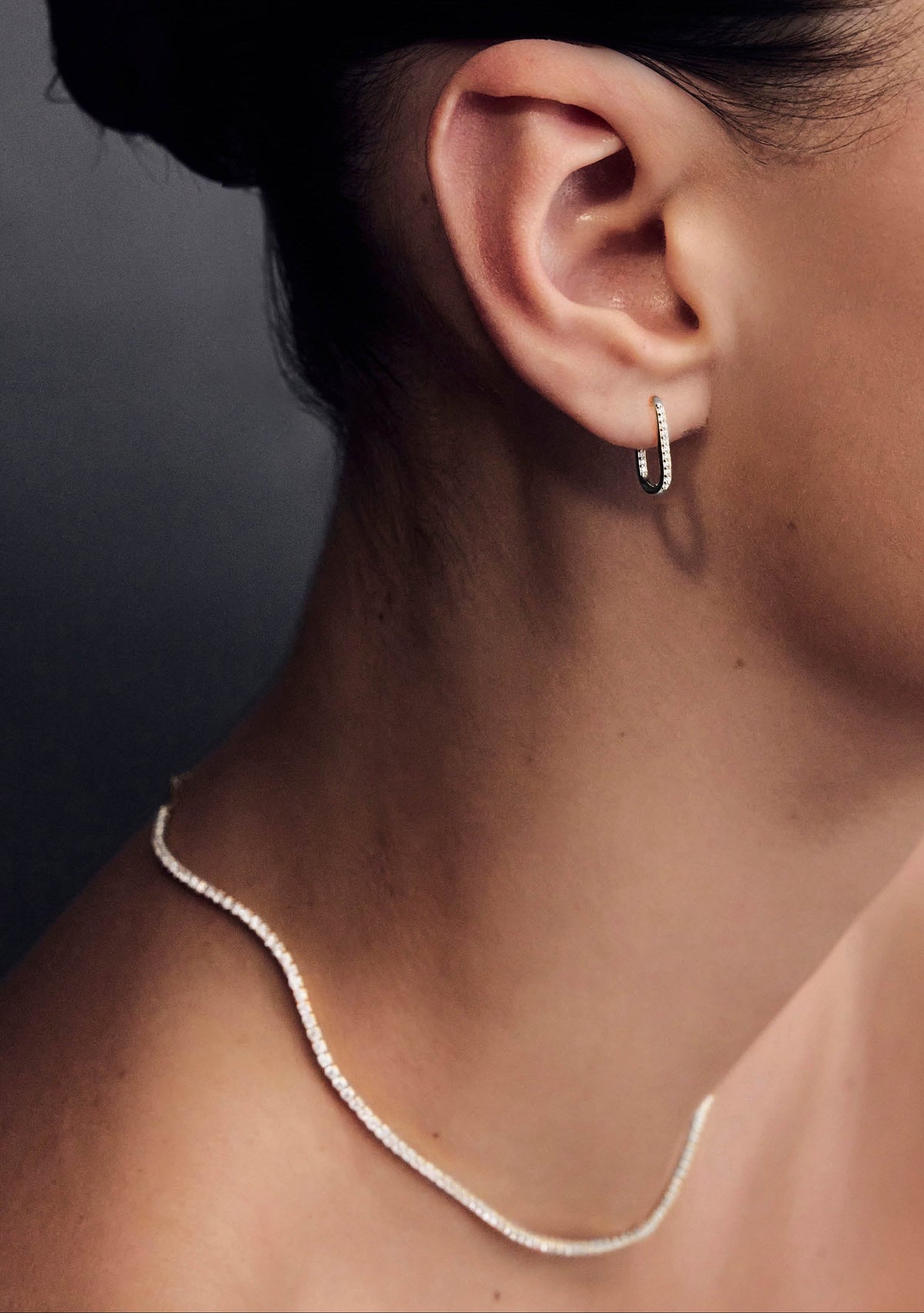 Palais Fine Tennis Necklace - Silver