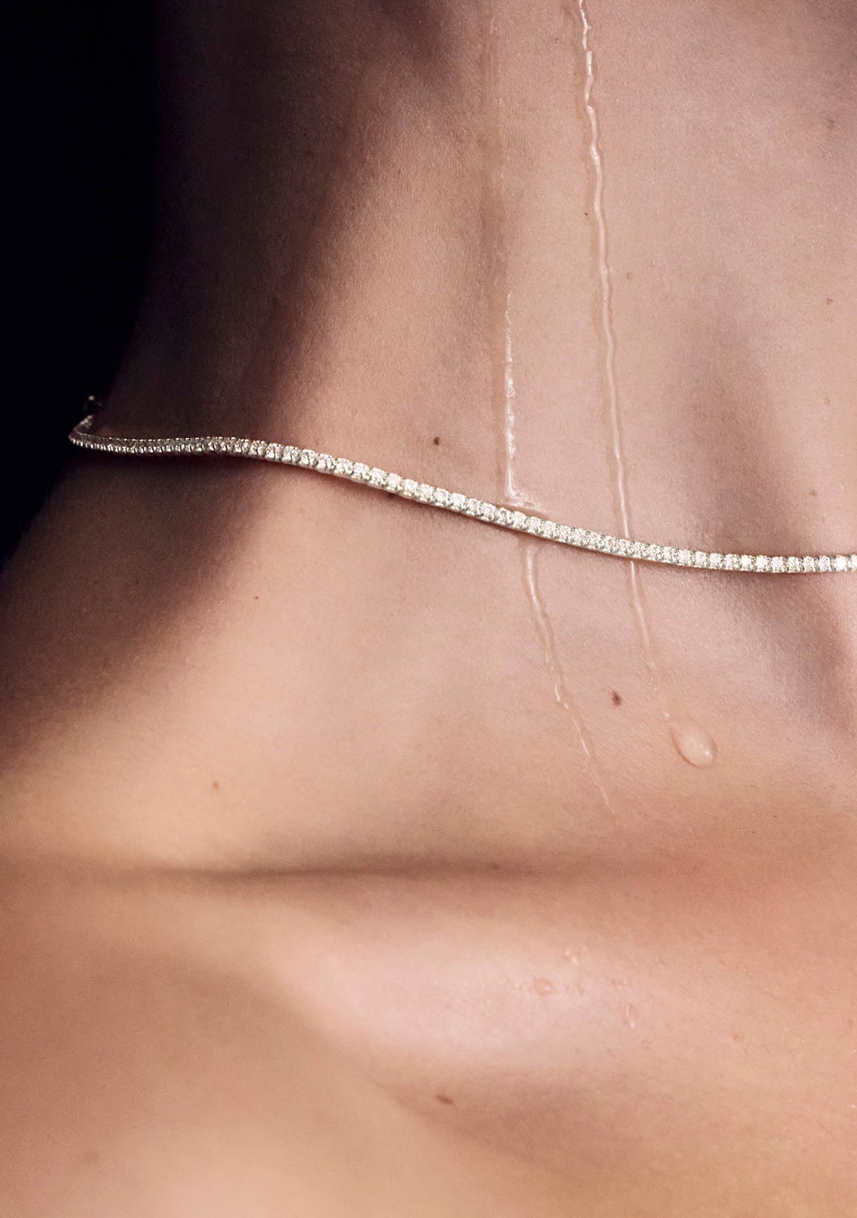Palais Fine Tennis Necklace - Silver