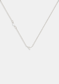 Pearl Letter Necklace - Silver