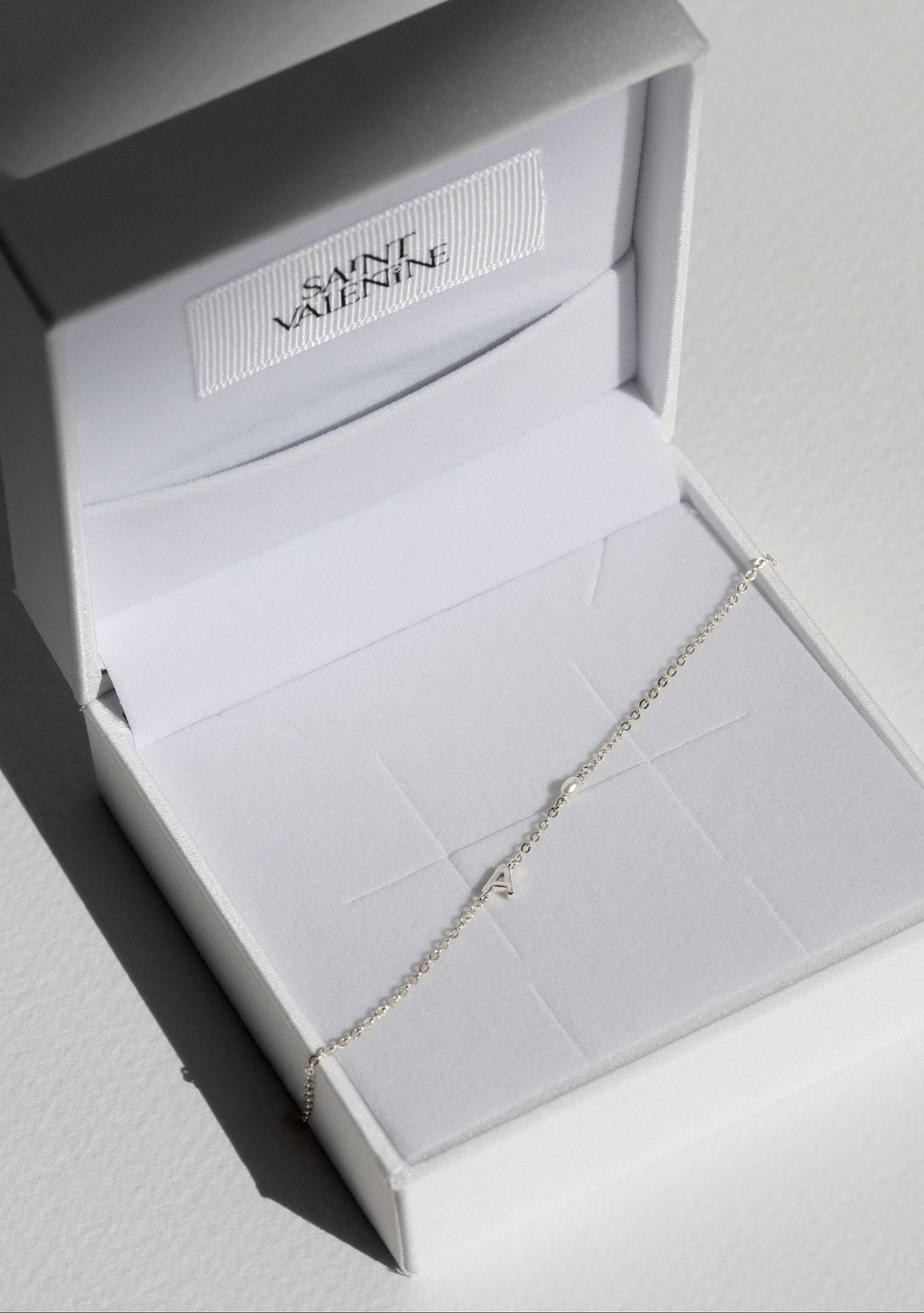 Pearl Letter Necklace - Silver