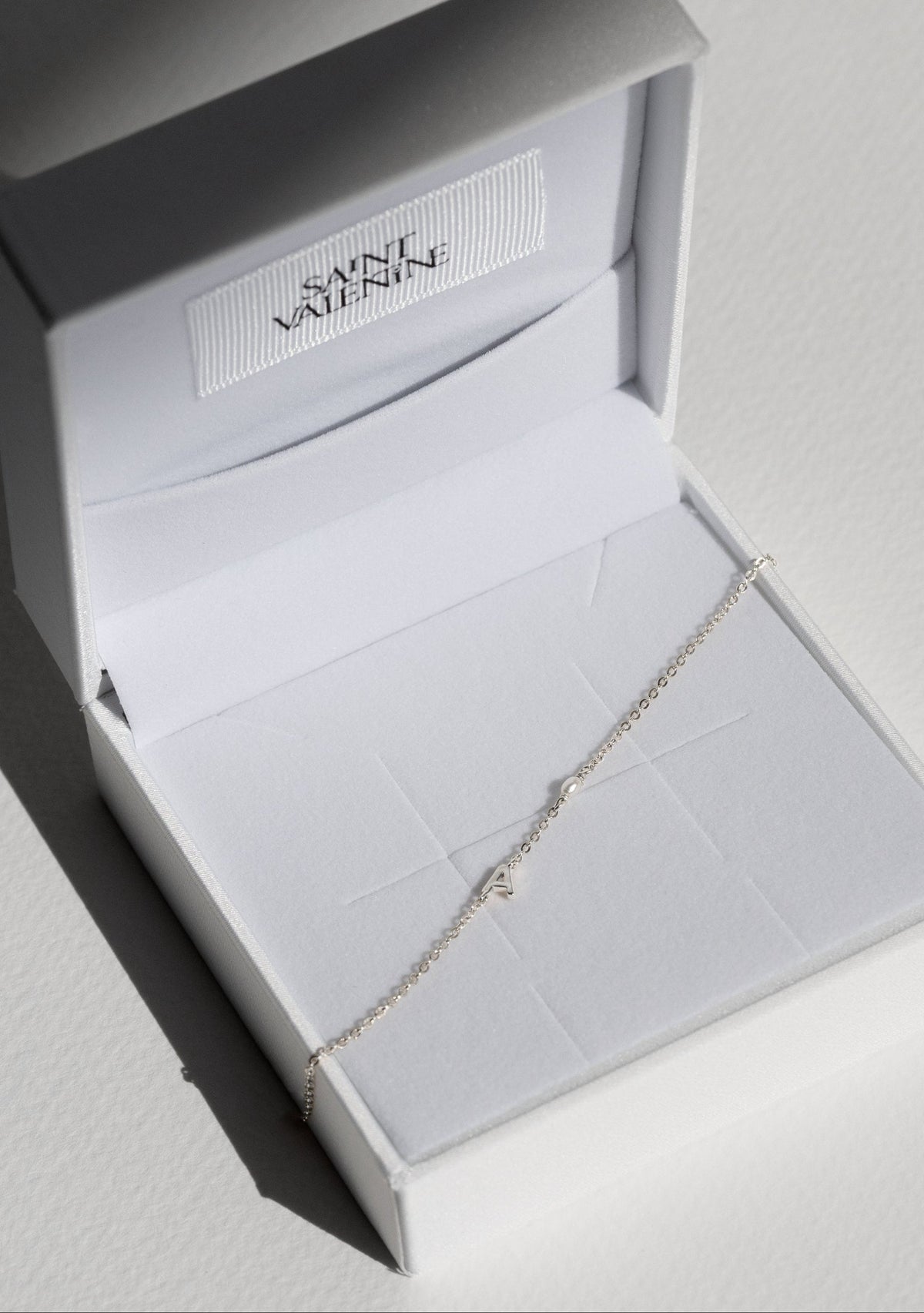 Pearl Letter Necklace - Silver