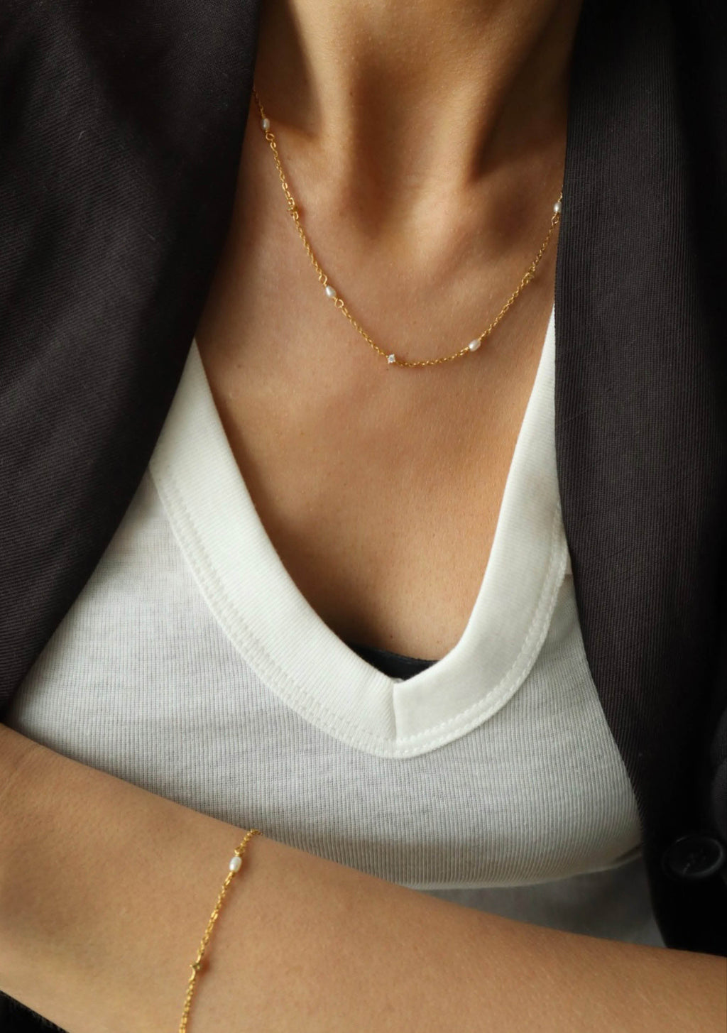 Stars & Moons Necklace - Gold