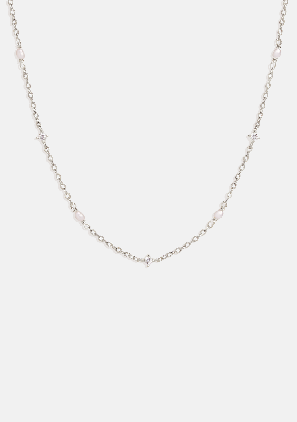 Stars & Moons Necklace - Silver