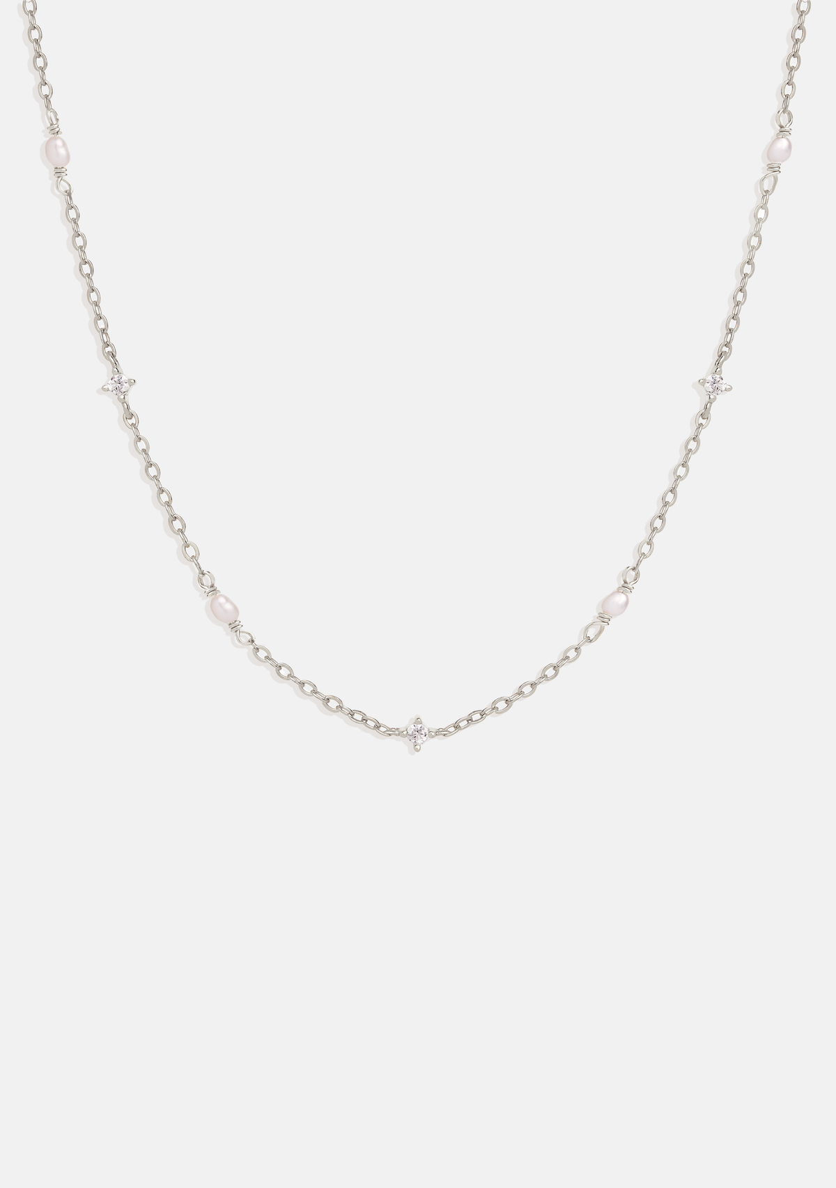 Stars & Moons Necklace - Silver