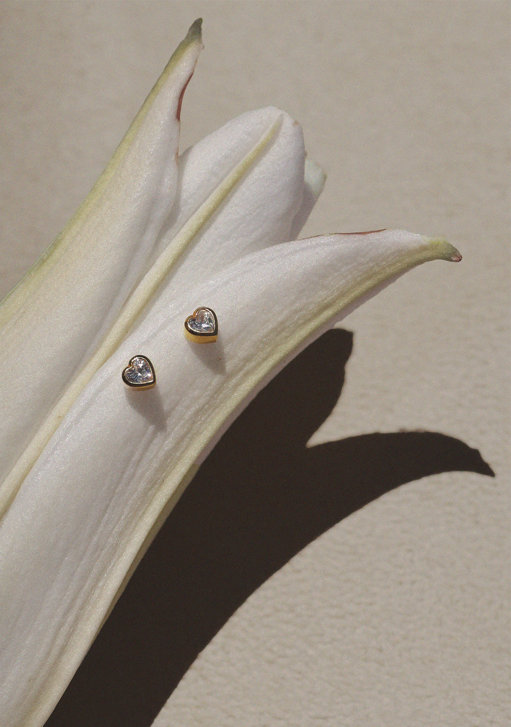 True Love Flat Back Studs - Gold