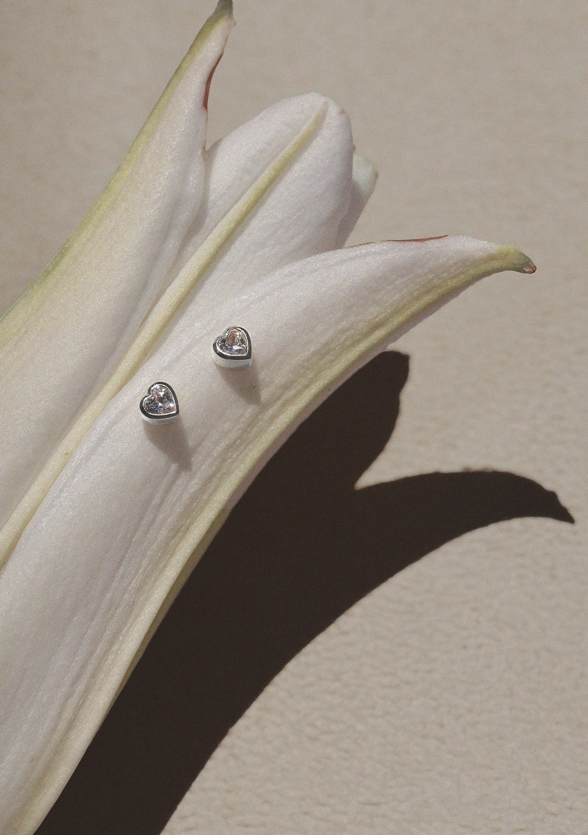 True Love Flat Back Studs - Silver