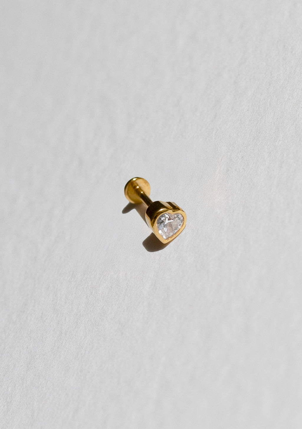True Love Flat Back Stud - Single - Gold