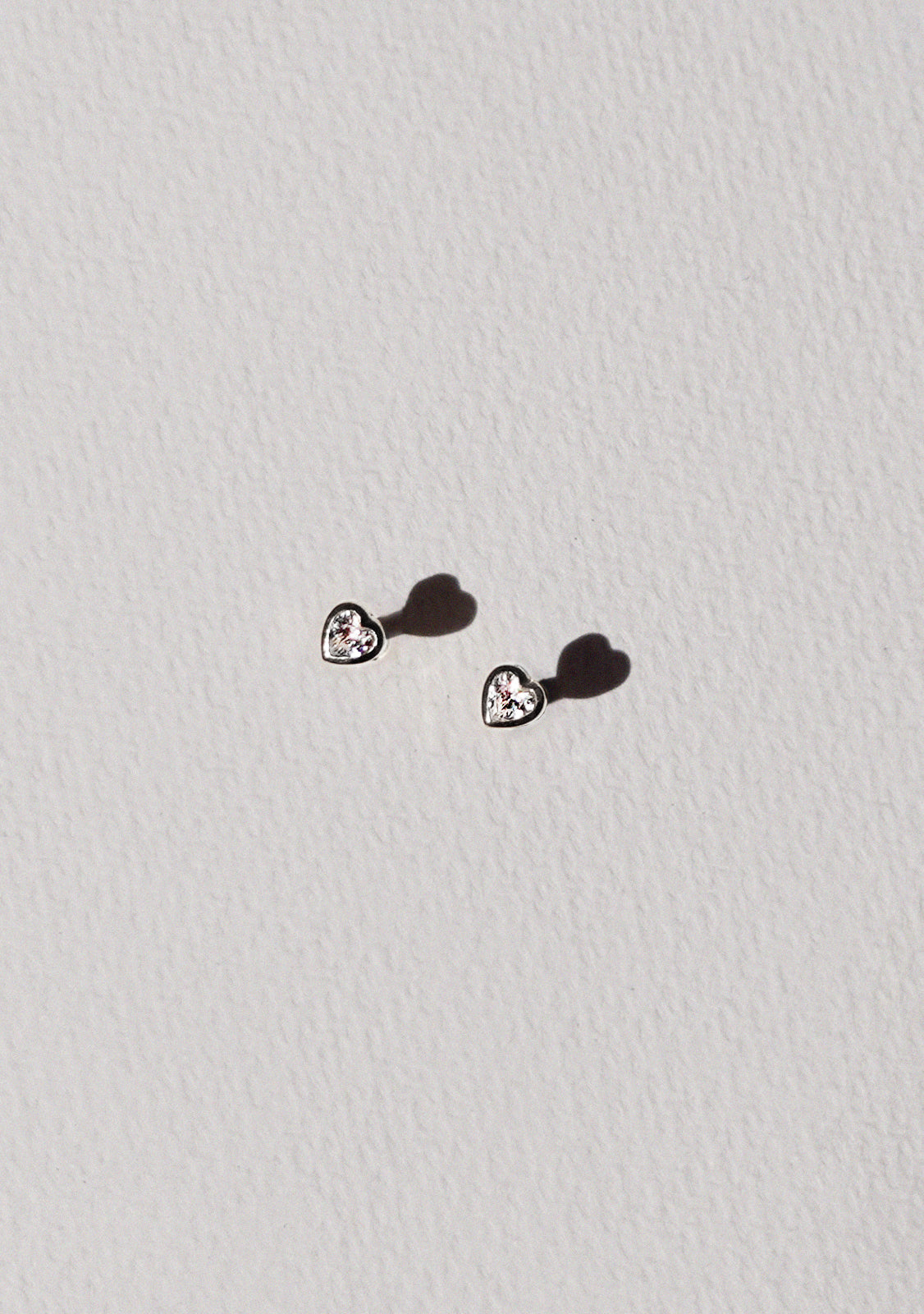 True Love Flat Back Studs - Silver