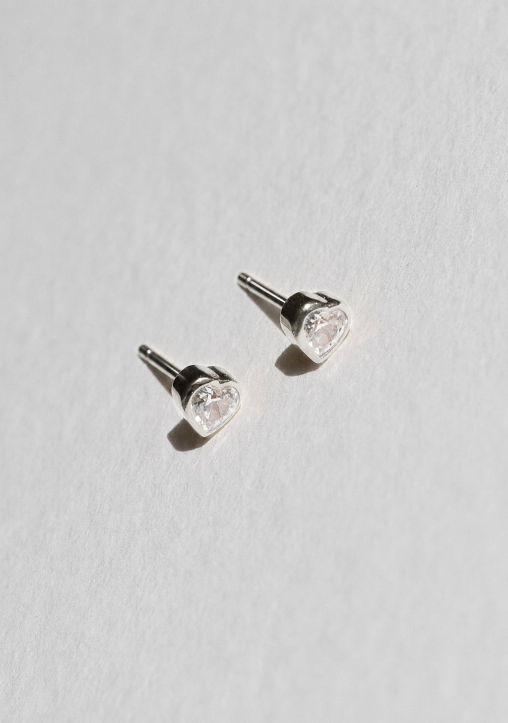 True Love Flat Back Studs - Silver