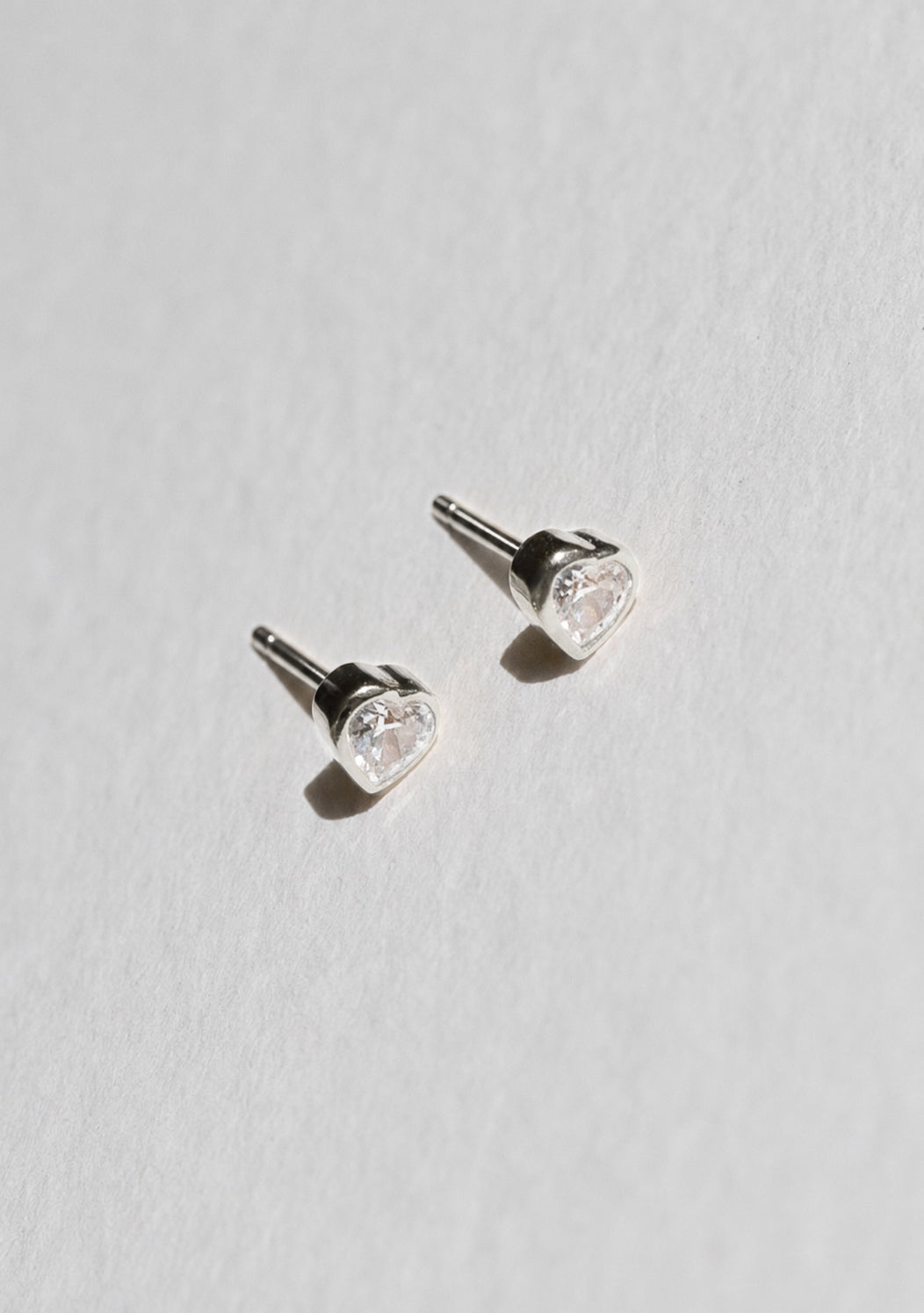 True Love Flat Back Studs - Silver