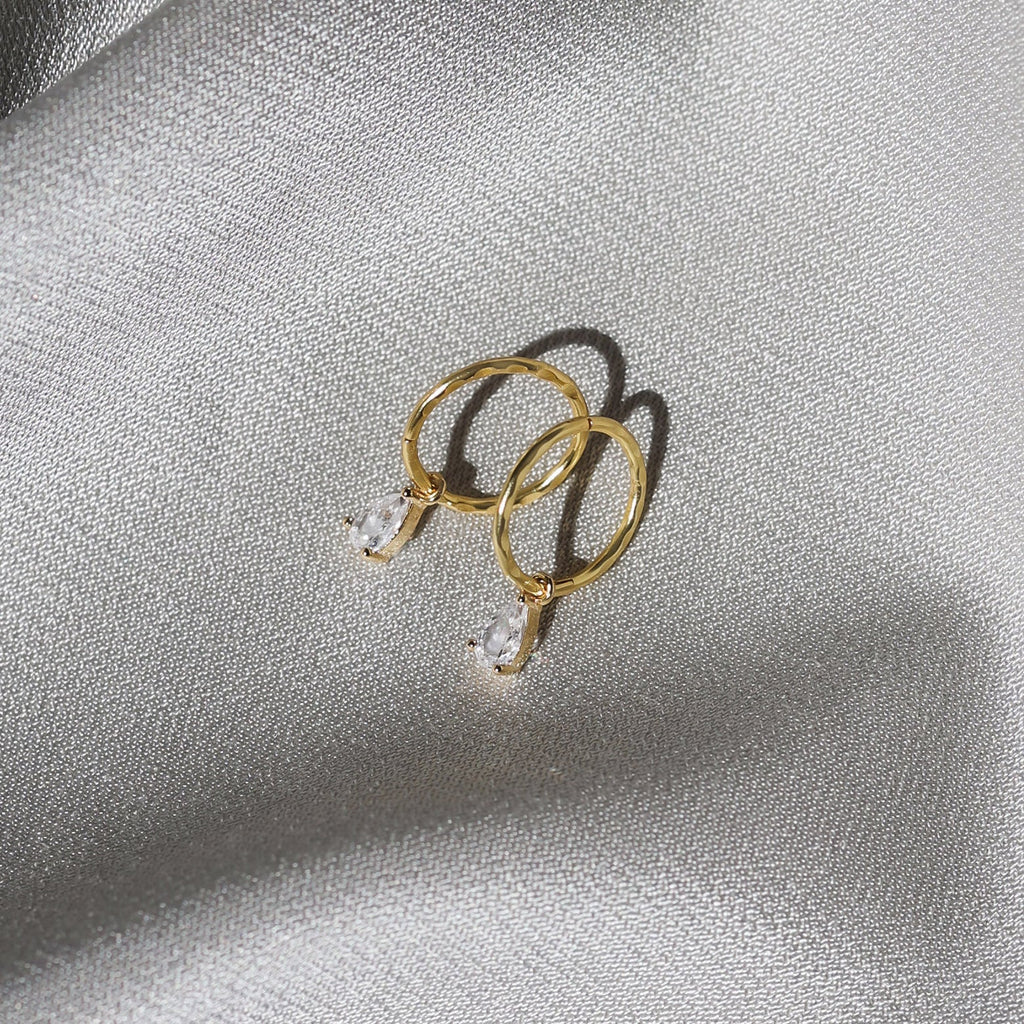 Valentine Mini Hoops - Gold