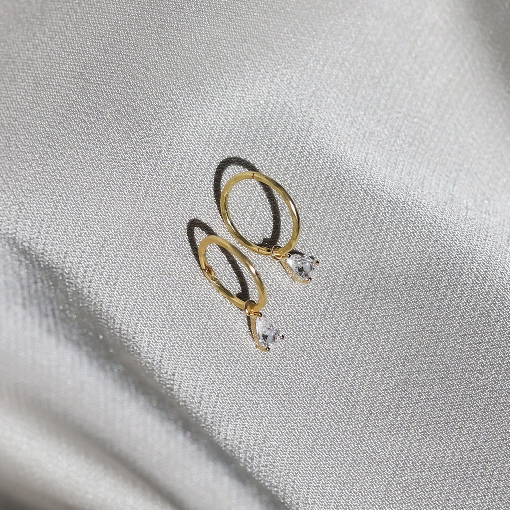 Valentine Mini Hoops - Gold