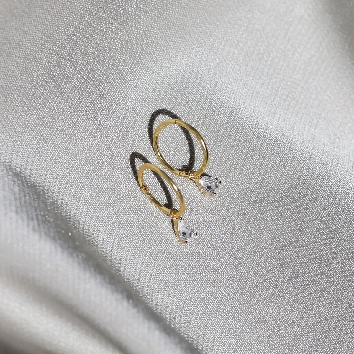 Valentine Mini Hoops - Gold