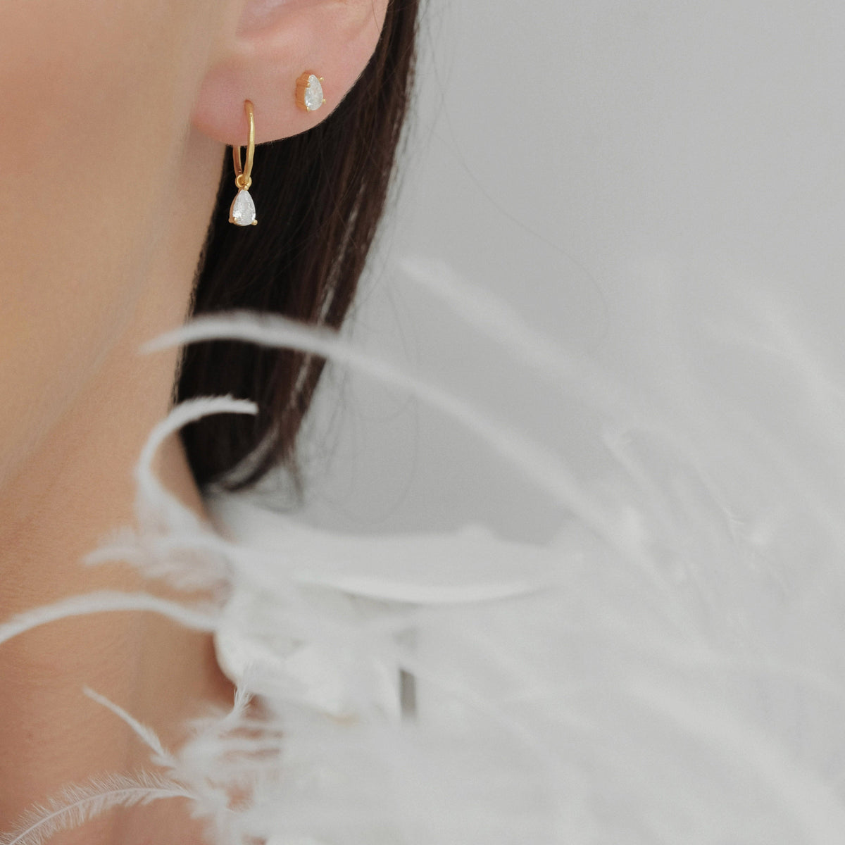 Valentine Mini Hoops - Gold