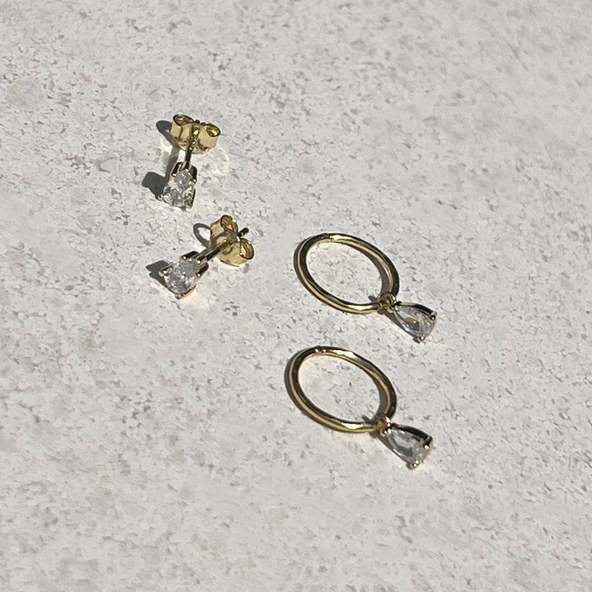 Valentine Mini Hoops - Gold
