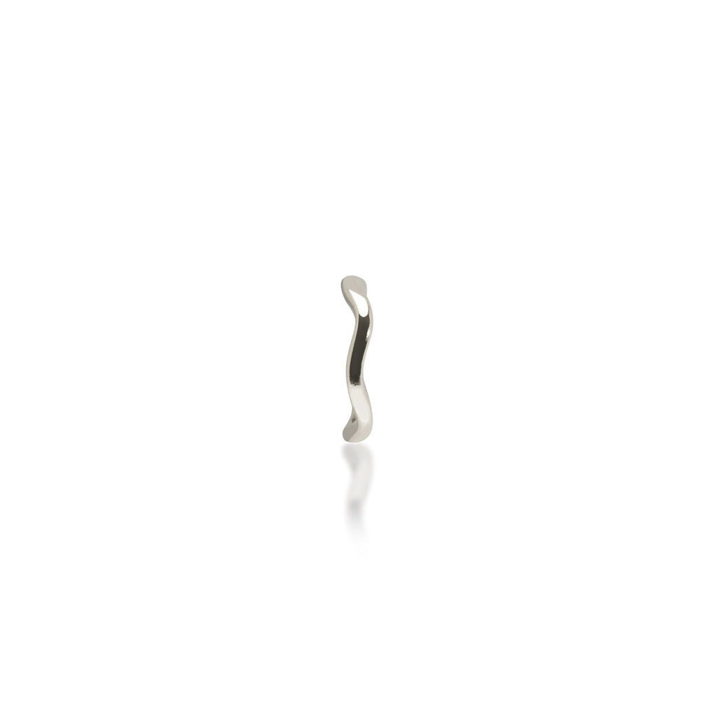 Vera Wave Ear Cuff - Silver