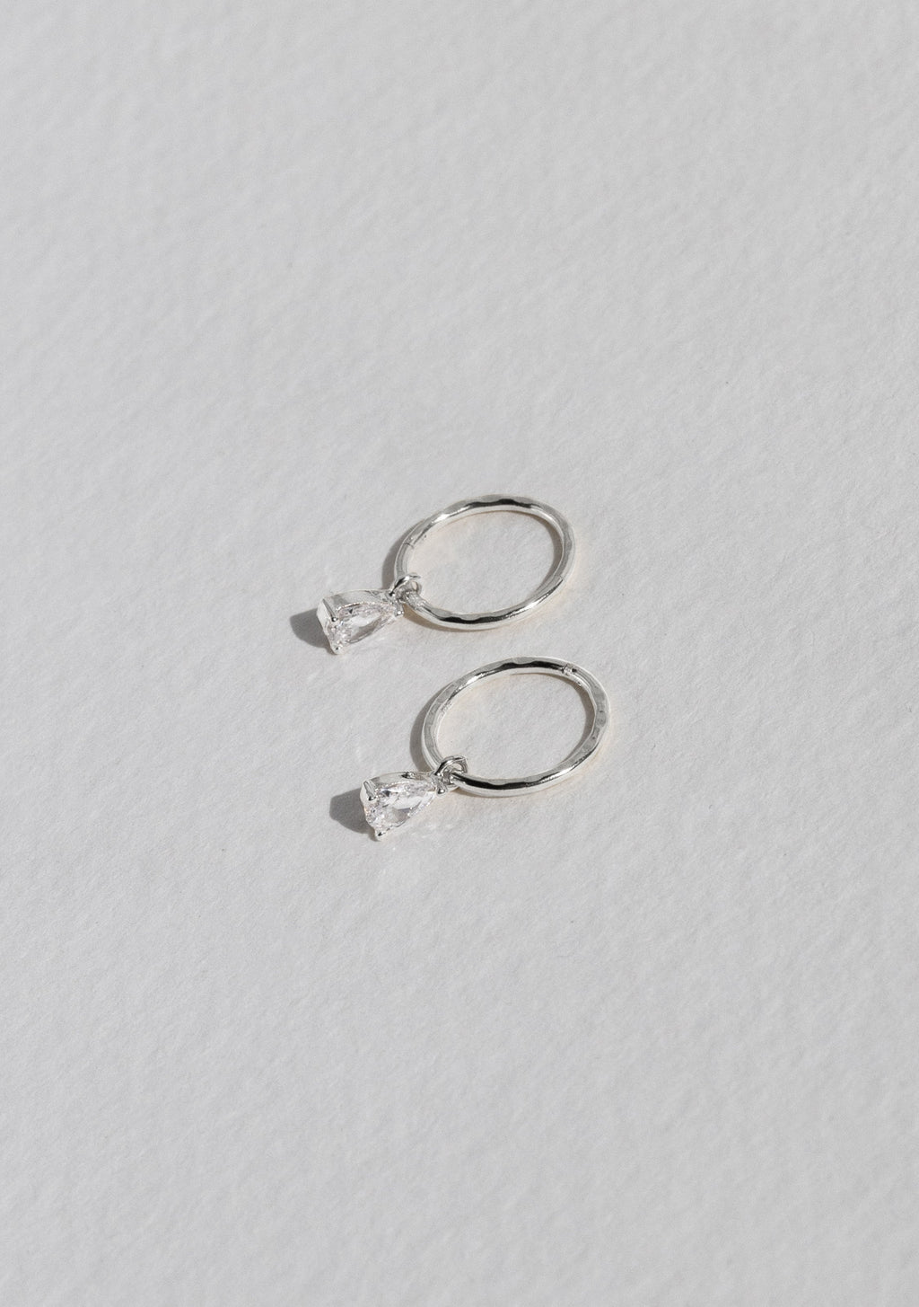 Valentine Mini Hoops - Silver
