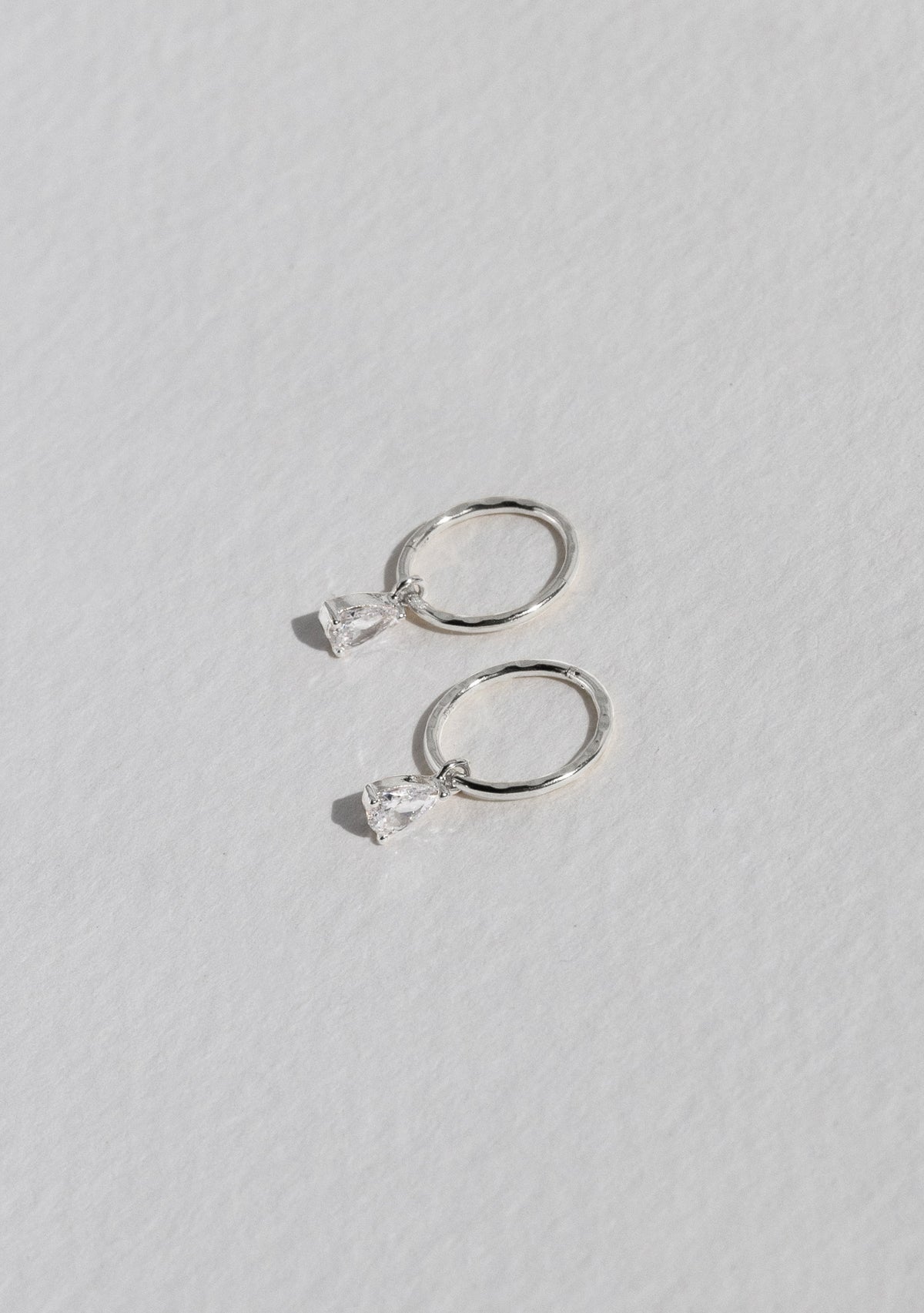 Valentine Mini Hoops - Silver