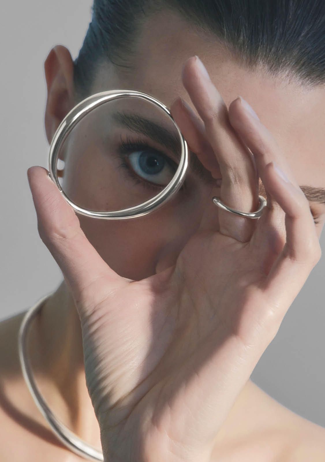 Verso Bangle - Silver