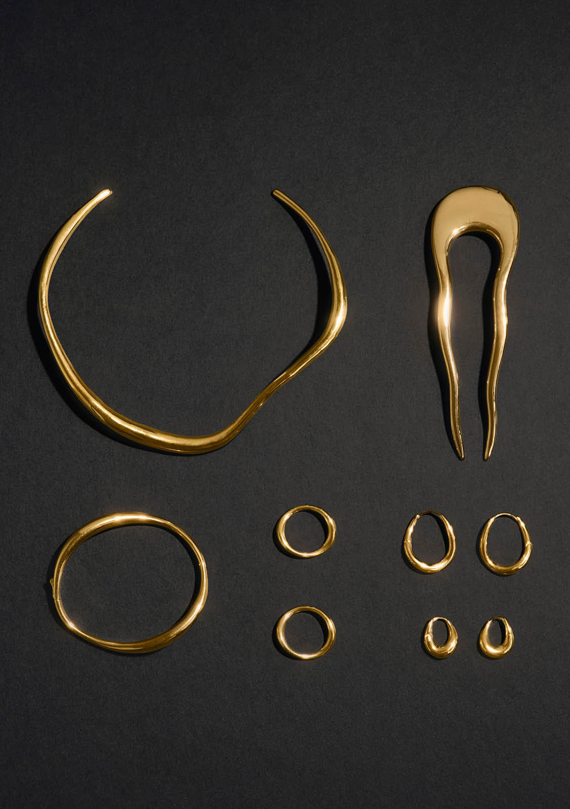 Verso Hair Pin - Gold